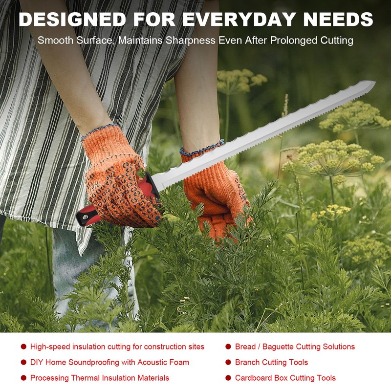 maudibozz Insulation Knife - Sod Cutter Knife: stainless steel 15.1-Inch