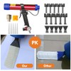 Shkalacar Glass Glue Gun, Adjustable Pneumatic Air Rubber Gun Tool