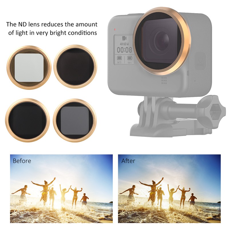 JUNESTAR 6 In 1 Action Camera Filter CPL ND Night