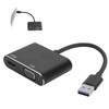 Heayzoki Adaptador USB3.0 a VGA/HDMI, Adaptador Convertidor de HDMI a