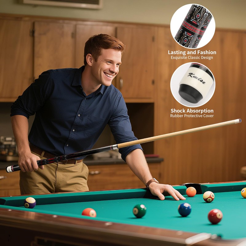 Kmise Pool Cues，Professional Billiard Pool Cue Stick with Hard Case