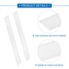 MECCANIXITY 6 Pcs Square Aluminum Flat Bar, 3/32" (2mm) Thick