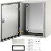 NEMA 4X Steel Electric Enclosure 16x12x8 Inches IP66 Rated Water