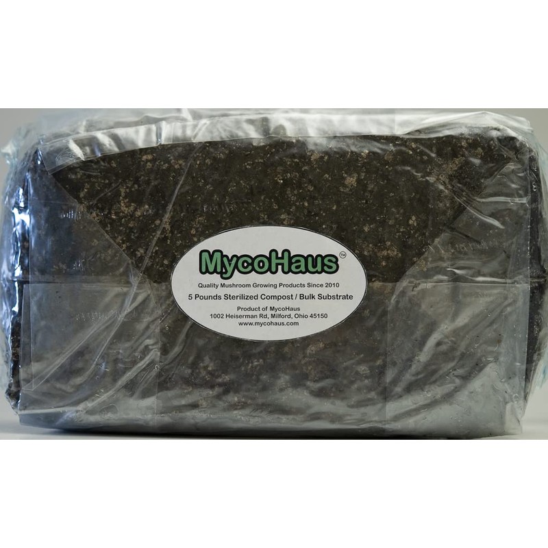 MycoHaus Compost for Mushroom Growing | Sterilized Substrate for Mushrooms