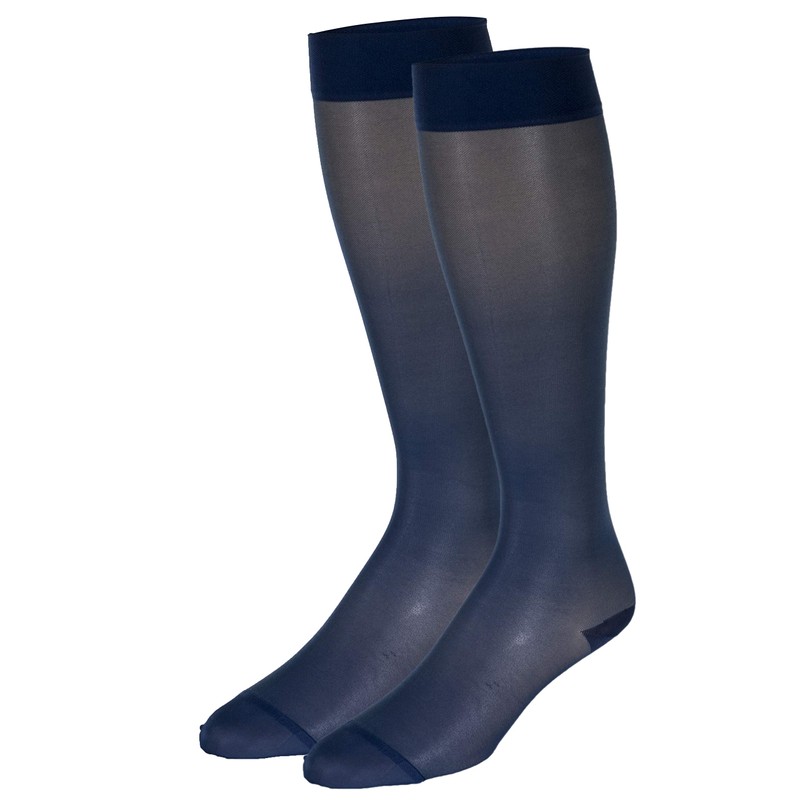 Truform Sheer Compression Stockings, 15-20 mmHg, Women's Knee High Length,