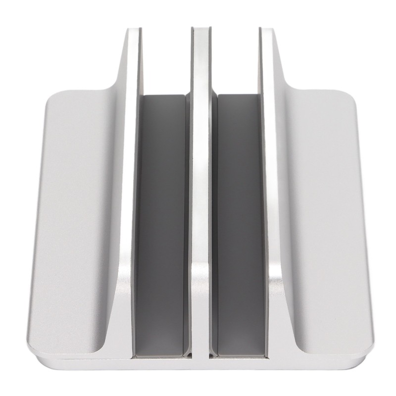 Laptop Holder Vertical 2 Slots Aluminum Alloy Adjustable Laptop Stand