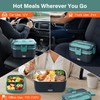 PETYDOOT 2.8L Electric Heated Lunch Box 100W Portable Food Warmer
