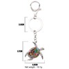 DUOWEI Cute Turtle Key Ring Tortoise Decorative Sea Turtle Gifts
