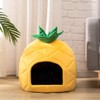 Hollypet Cozy Pet , Warm Cave Nest Sleeping Bed Pineapple
