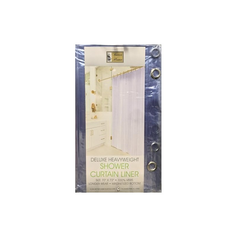 Better Home Deluxe Heavy Weight Shower Curtain Liner Bright Color