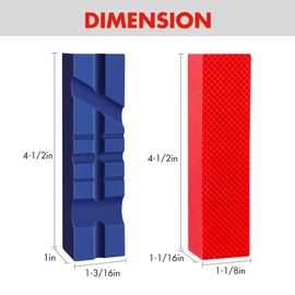WORKPRO 2-Pair 4-1/2" Vise Jaw Pads, Magnetic TPU Vise Jaw Protective Covers, 1 Multi-Groove Jaw Pads Set and 1 Standard Waffle Surface Jaw Pads Set