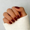 SXVME Uñas postizas cortas de gel suave, 32 piezas, 16