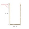 FURVOKIA 2 Pcs Creative Chain Adjustable Height Ceiling Hanging Clothing