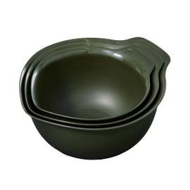 KitchenAid Universal Nesting Plastic Mixing Bowls, Set of 3, 2.5 quart, 3.5 quart, 4.5 quart, Evergreen