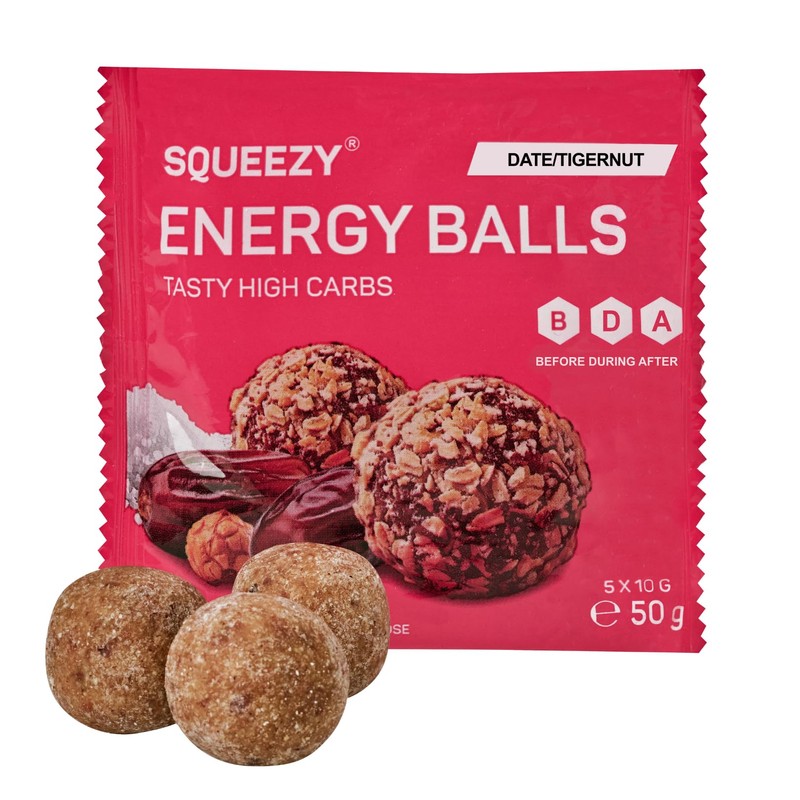 Squeezy Energy Balls (Dat/Erdanut) 10 x 50 g - High-Carb