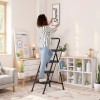 SEGAWE 3 Step Ladders Folding Step Stool Anti-Slip Pedals Compact