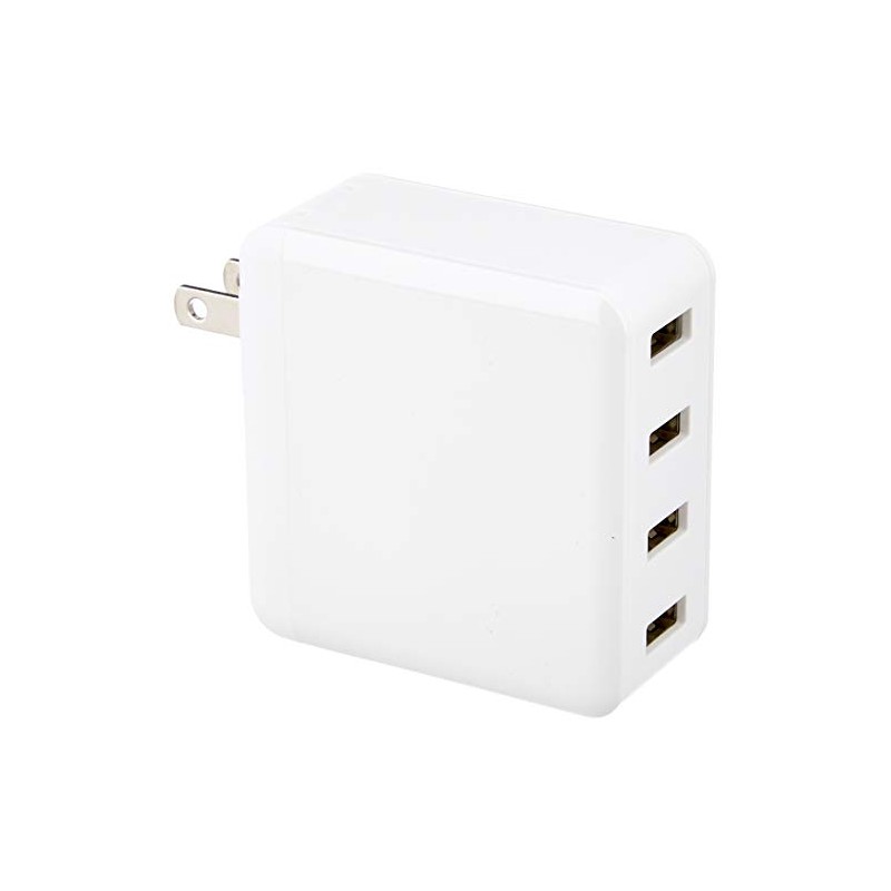 Sanwa Supply ACA-IP54W USB Charger, 4 Ports, Total 6A, Can