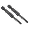 sourcing map 2pcs Straight Flute Thread Tap, M5 x 0.8
