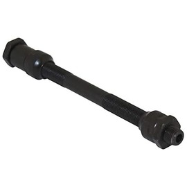 cyclingcolors Bicycle Hollow Axle Black 9 mm x 108 mm with Cone and Hex Nut Front Axle Front Wheel Road Bike MTB
