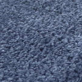 Kakiuchi Fluffy Rich Toilet Seat Mat, Pro, Width 7.5 x Depth 16.5 x Height 0.8 inches (19 x 42 x 2 cm), Navy, Washed Heating Type, O Type, U-Shaped, Compatible, Just Fasten with Velcro Closure SELECT JUST FIT