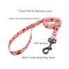 Olahibi Dog Collar and Leash Combo Set, Cherry Fruit Pattern,