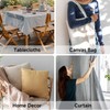 Simple&Opulence 100% Cotton Canvas Natural Fabric by The Yard- 59