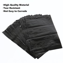 WEEGEEKS 100PCS Tattoo Wash Bags - Thickened Disposable Squeeze Pouches for Ink Bottles & Equipment, Sanitary Studio Accessories (Black)