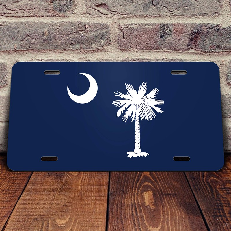 State Flag UV Printed Vanity Front License Plates (South Carolina)