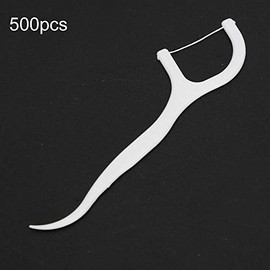 Floss Picks Travel Flossers es, 500 unidades de alta dureza Dientes profesionales Palillos de dientes con hilo Palos para viajes en hoteles familiares