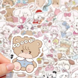 60 Pcs Cute Animal Sticker Set, Cute Animal, Waterproof Seal, Cute Stickers, Cute Stickers, Fashionable Anime, Stickers, Cartoon Stickers, Waterproof Stickers, Suitcases, Motorcycles, Helmets, etc