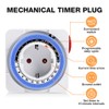 Adiwo Mechanical Timer, Pack of 2 Analogue Timer for Indoor