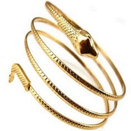 Snake Arm Cuff Bracelet for Women Vintage Punk Armlet Armband Open Bangle Bracelet for Girls Egypt Cleopatra Bracelets for BFF Daughter Christmas Birthday Gifts Bracelet
