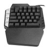 Single Hand Mechanical Gaming Keyboard with LED Light USB 38