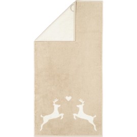 Cawö Home Hand Towels Alpenchic Edition Deer 6228 Natural 33 Hand Towels 50 x 100 cm