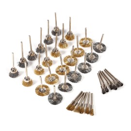 36-piece plate brush set, rotary tool, steel wire round brush set, for polishing and grinding, suitable for wood, metal materials, etc.