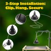 haizusai 4pcs Reptile Heat Lamp Clips & Hangers Kit -