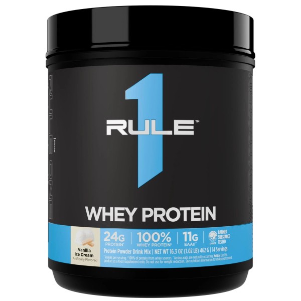 Rule 1 Whey Protein – 24g Fast-Acting Protein from All-Whey