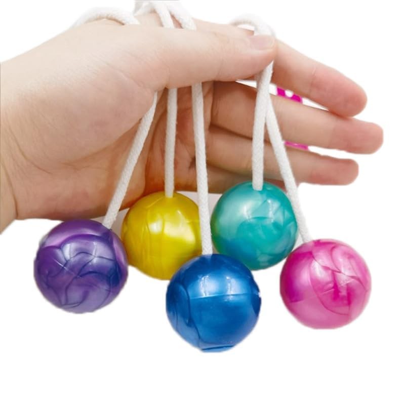 HVZUM 3 Pairs Clacker Ball,Ladder Balls, Toss Game Balls, Children's