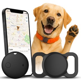 Dog Tracker with Holder – Smart Pet Cat Tracker Works with Find My (iOS Only), No Monthly Fees, MFi Certified, Dog Collar Tracking Device for Location Tracking – Not GPS
