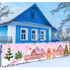 Decoración de pan de jengibre rosa, suministros de Navidad de