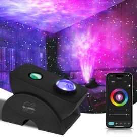 Blubbel LED Starry Sky Projector, WiFi Star Projector, 3D Galaxy Lamp Night Light, App/Voice Control, Star Projector, Starlight Galaxy, Alexa/Google Compatible, Baby, Children, Bedroom