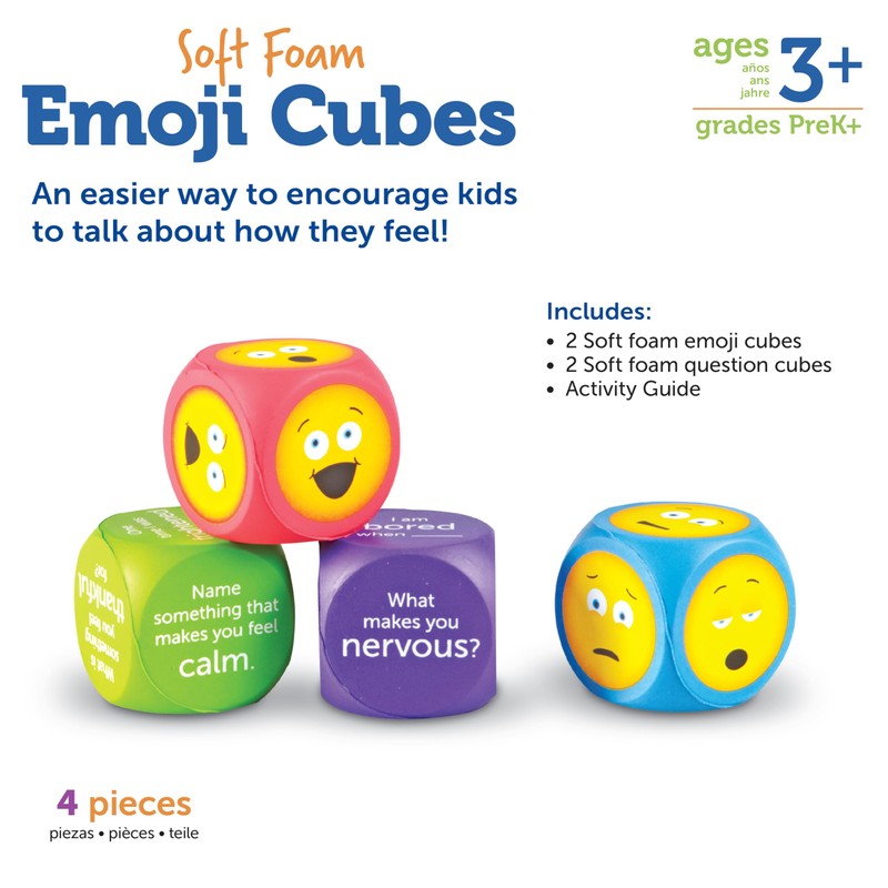 Learning Resources Soft Smiley Face Foam Cuboids (Set of 4)