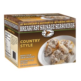 Hi Mountain Seasonings Breakfast Sausage Seasoning Mix | COUNTRY STYLE | Seasons 24 lbs of Meat | Great for Pork, Venison, Deer & Wild Game