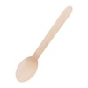 Plastico CD904 Wooden Dessert Spoon (Pack of 100)-Brown