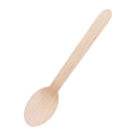 Plastico CD904 Wooden Dessert Spoon (Pack of 100)-Brown