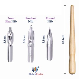 Habercrafts Dip Pen Set Calligraphy Pen Sets Wooden Dip Pens For Artists Caligraphy Beginners Set