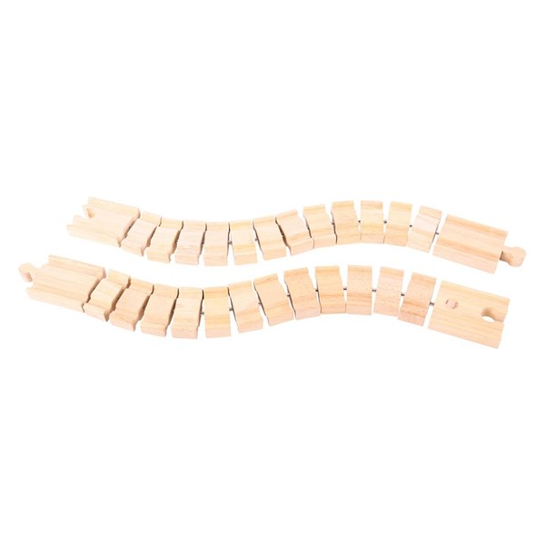 Bigjigs Rail Wooden Crazy Train Track (2 pk) - Compatible