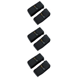 AceCamp 3 Pairs (6 Pieces) Velcro Strap Packing Straps 2.5 x 30 cm Velcro Fastening Strap Fastening Straps Bicycle Sports Black 91150