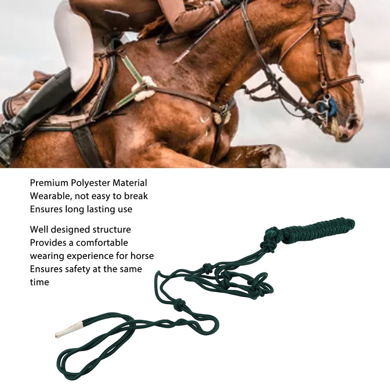 Rope Halter Multi Knots Safe Wearable Weaving Polyester Horse Halter