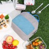 Taoluwin Insulated Lunch Bag, Corduroy Thermal Lunch Tote Bag with